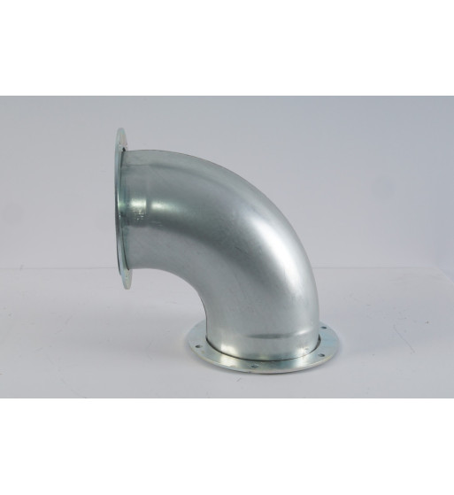 Kolano tłoczone z kołnierzami średnica 125mm / 160mm / 200mm
